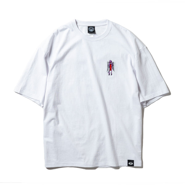 (BIG SIZE) WINGED SECT ROCKET EMBROIDERY SS TEE