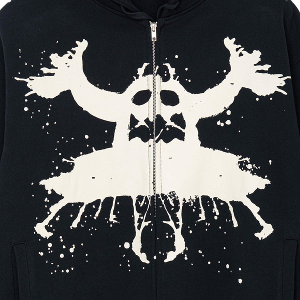 RORSCHACH SWEAT ZIP PARKA