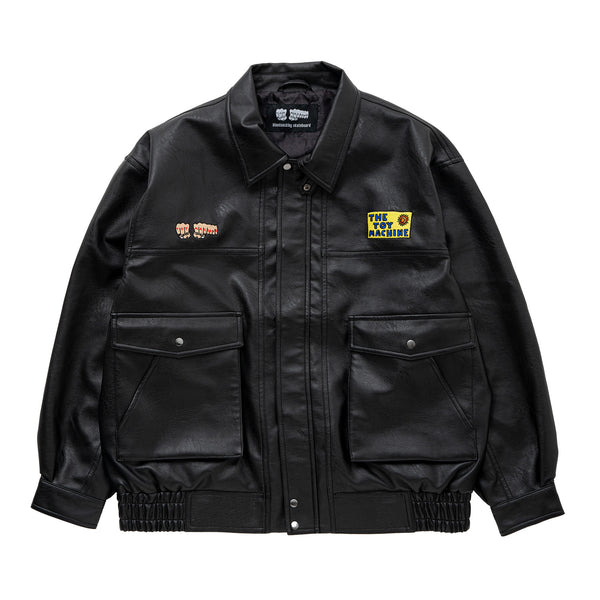 FAUX LEATHER JACKET