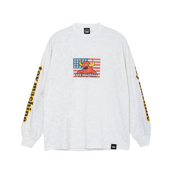 AMERICAN MONSTER FADE WASH LONG TEE