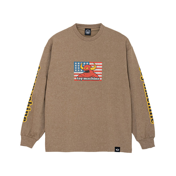 AMERICAN MONSTER FADE WASH LONG TEE