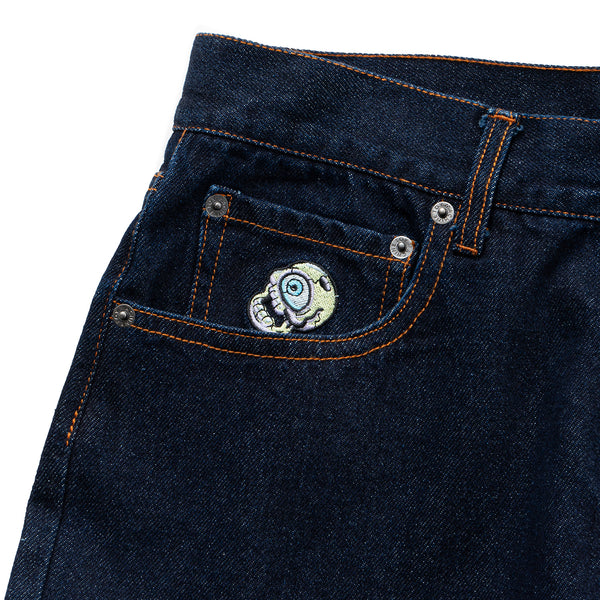 ROBOT & SECT LOOSE STRAIGHT DENIM PANTS
