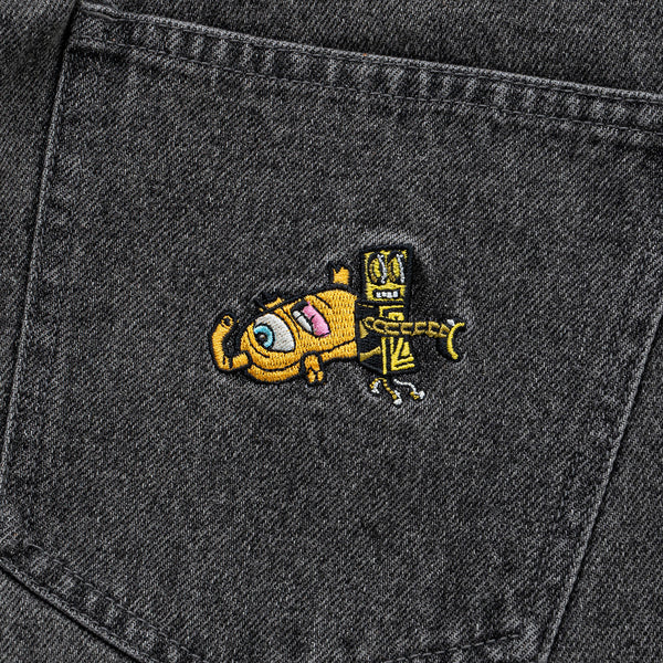 ROBOT & SECT LOOSE STRAIGHT DENIM PANTS