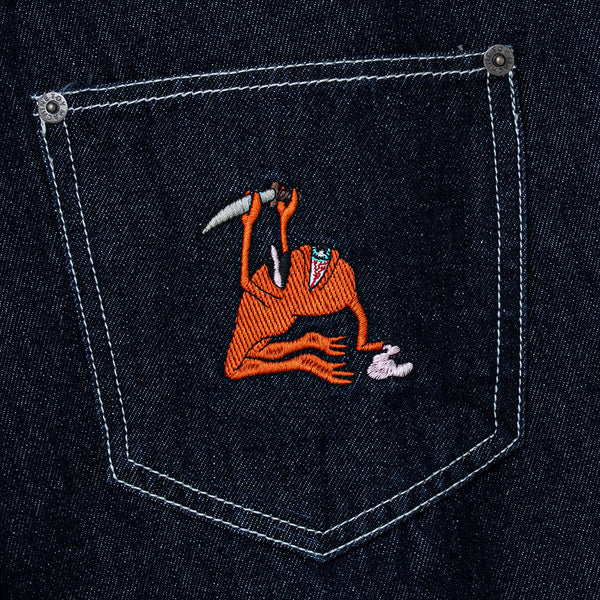 RITUAL SECT LOOSE STRAIGHT DENIM PANTS