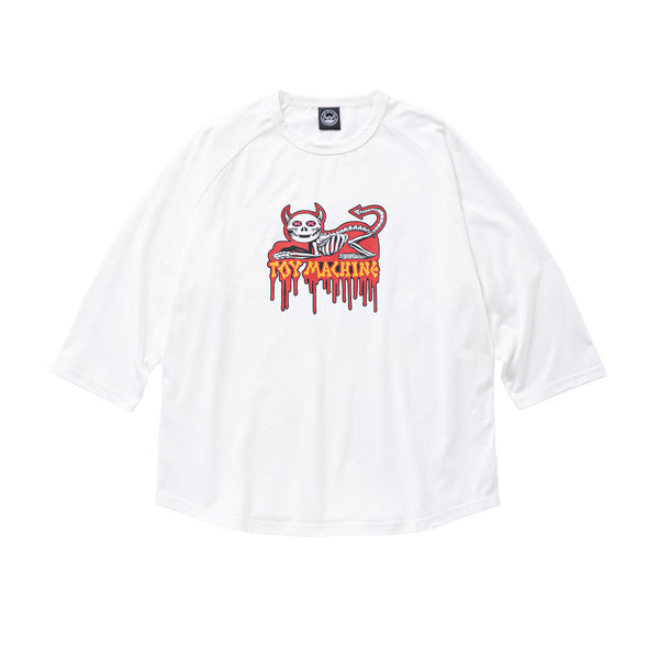 DEVIL CAT SKELTON 3/4 SLEEVE TEE