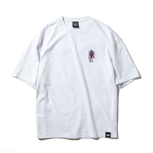 (BIG SIZE) WINGED SECT ROCKET EMBROIDERY SS TEE