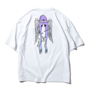 (BIG SIZE) WINGED SECT ROCKET EMBROIDERY SS TEE