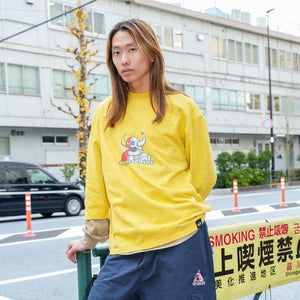 RIP TORN SLUB YARN 3/4 SLEEVE TEE