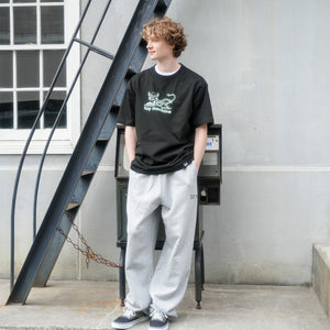 DEVIL CAT SKELTON SS TEE (GLOW IN THE DARK)