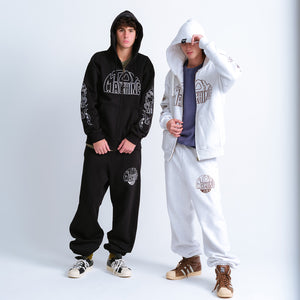 TM SKATES EMBORIDERED SWEAT ZIP PARKA