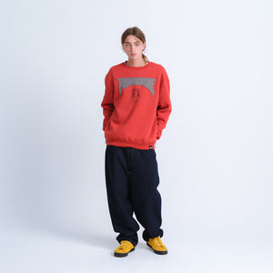 WINGED SECT ROCKET EMBROIDERED SWEAT CREW