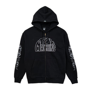 TM SKATES EMBORIDERED SWEAT ZIP PARKA