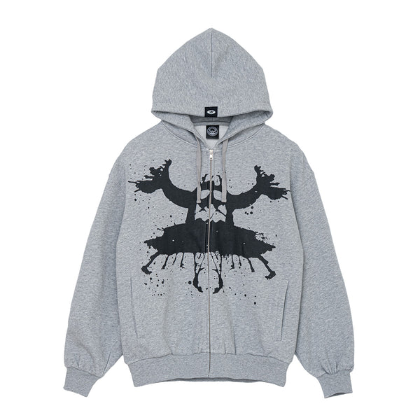RORSCHACH SWEAT ZIP PARKA