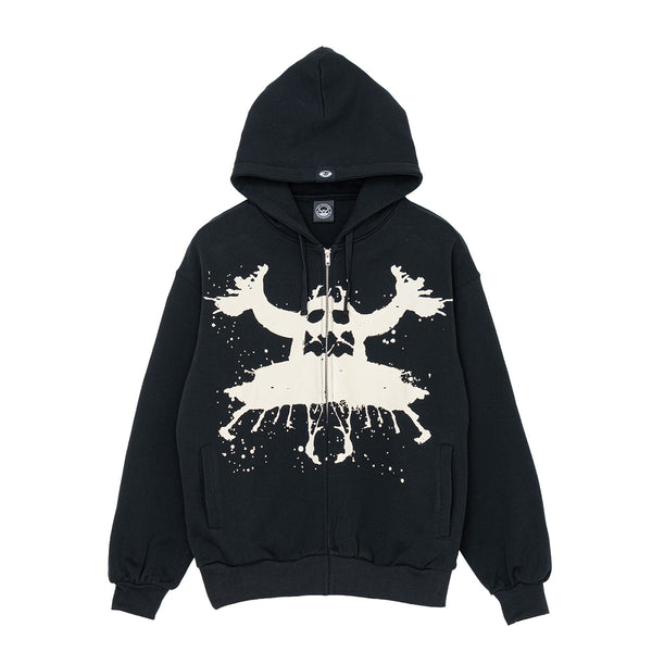 RORSCHACH SWEAT ZIP PARKA