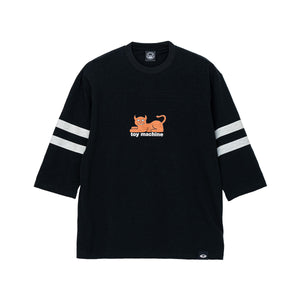 DEVIL CAT SQUARE SLUB YARN 3/4 SLEEVE TEE
