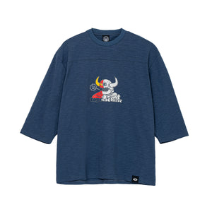 RIP TORN SLUB YARN 3/4 SLEEVE TEE