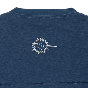 RIP TORN SLUB YARN 3/4 SLEEVE TEE