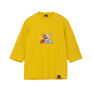RIP TORN SLUB YARN 3/4 SLEEVE TEE