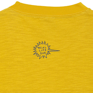 RIP TORN SLUB YARN 3/4 SLEEVE TEE