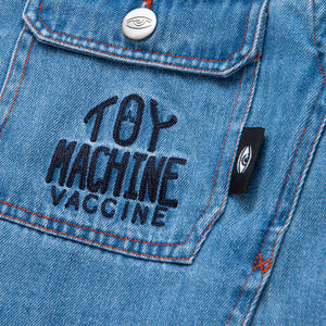 VACCINE GET INJECTED DENIM JACKET