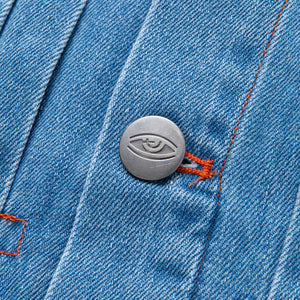 VACCINE GET INJECTED DENIM JACKET