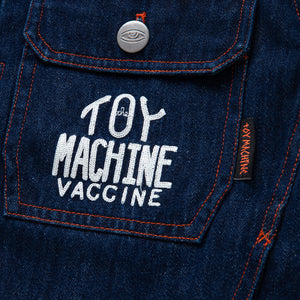 VACCINE GET INJECTED DENIM JACKET
