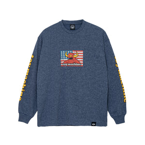 AMERICAN MONSTER FADE WASH LONG TEE