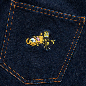 ROBOT & SECT LOOSE STRAIGHT DENIM PANTS