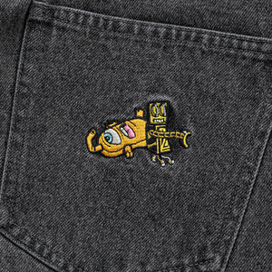 ROBOT & SECT LOOSE STRAIGHT DENIM PANTS