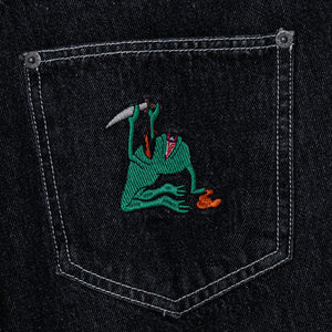 RITUAL SECT LOOSE STRAIGHT DENIM PANTS