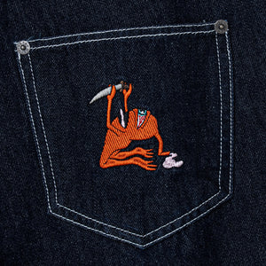 RITUAL SECT LOOSE STRAIGHT DENIM PANTS