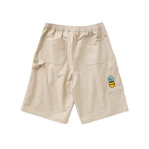 COTTON SLUB CARAPENTER EASY SHORT PANTS