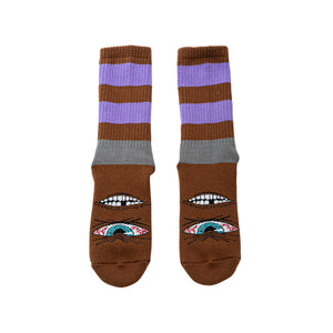 ANGRY EYE STRIPE SOCKS