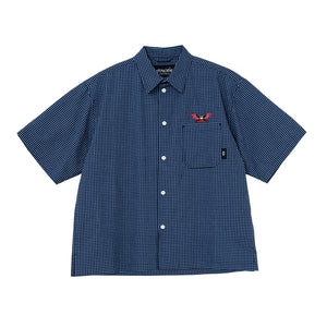 WINGED MONSTER SEERSUCKER CHECK SS SHIRTS