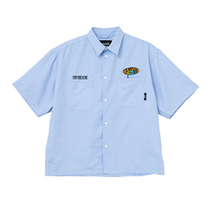 HELLO SECT STRIPE WORK SHIRTS