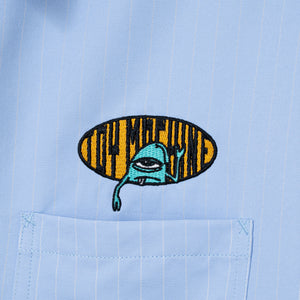 HELLO SECT STRIPE WORK SHIRTS