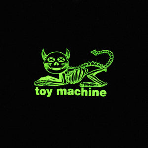 DEVIL CAT SKELTON SS TEE (GLOW IN THE DARK)