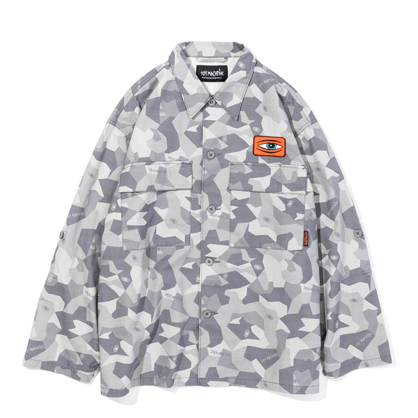 CAMOUFLAGE MILITARY LOOSE FIT SHIRTS JACKET