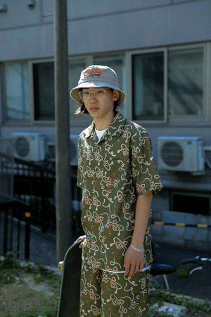 FLAME FIST BUCKET HAT
