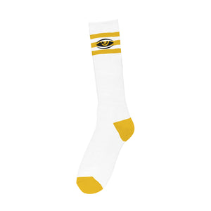 TM WATCHING EMBROIDED SOCKS - GOLD